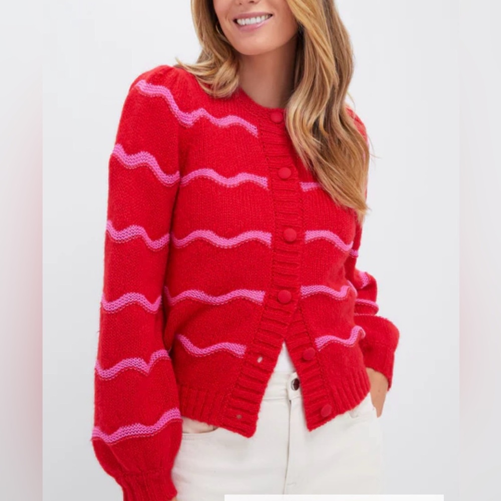 Tuckernuck Meadowbrook Stripe Dulcie Cardigan, Size XS